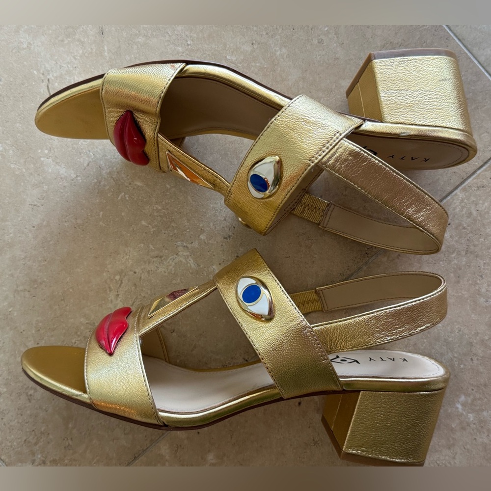Like New! Katy Perry Ora Sandal Gold - Picture 7 of 10